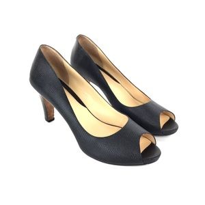 🌹Cole Haan Black Lizard Embossed Leather Pumps🌹